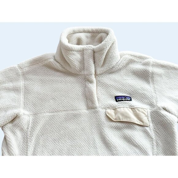 PATAGONIA Women's 1/4 Snap Button Pullover Fleece Size Med - Picture 3 of 8